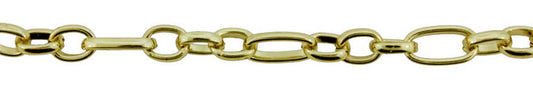 3 Foot Zinc Alloy Gold Plated Chain
