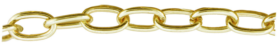 3 Foot Zinc Alloy Gold Plated Chain