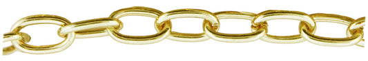 3 Foot Zinc Alloy Gold Plated Chain