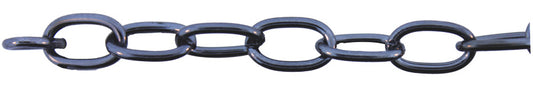 3 Foot Zinc Alloy Black Finish Chain