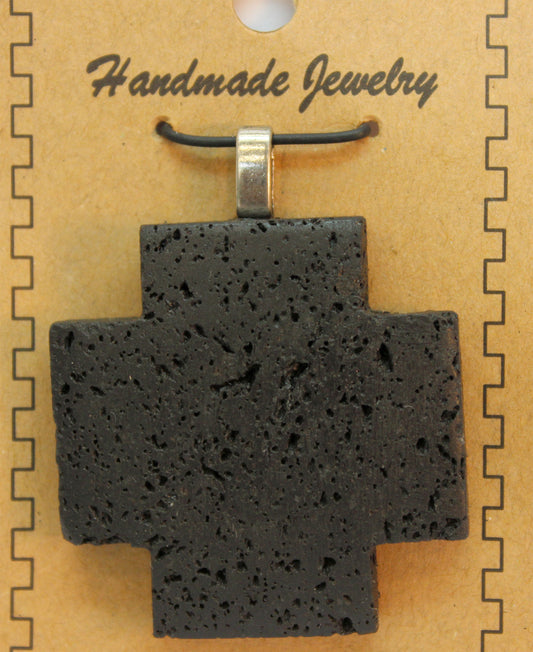 40mm Lava Cross Pendants