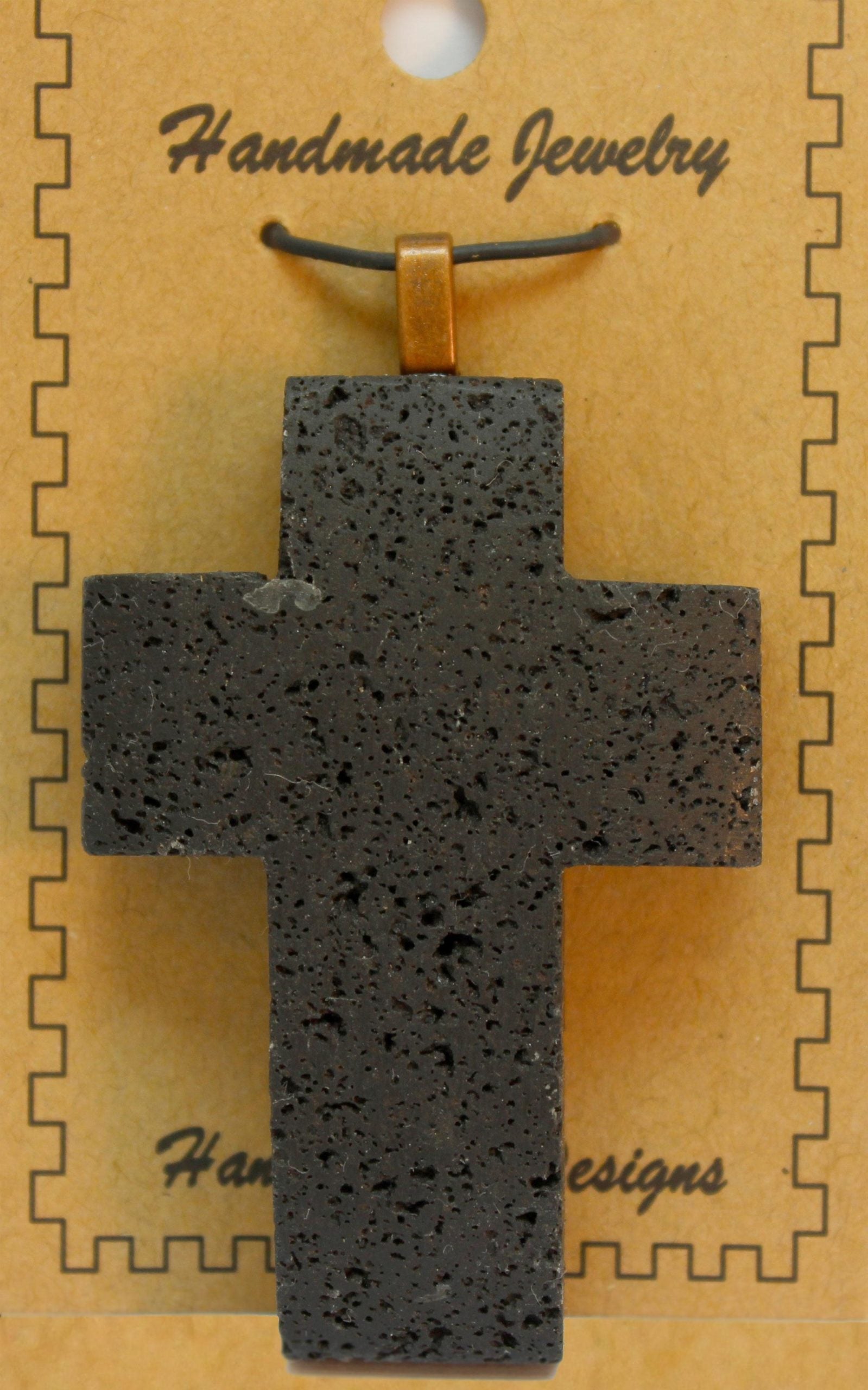 40X58mm Lava Cross Pendants