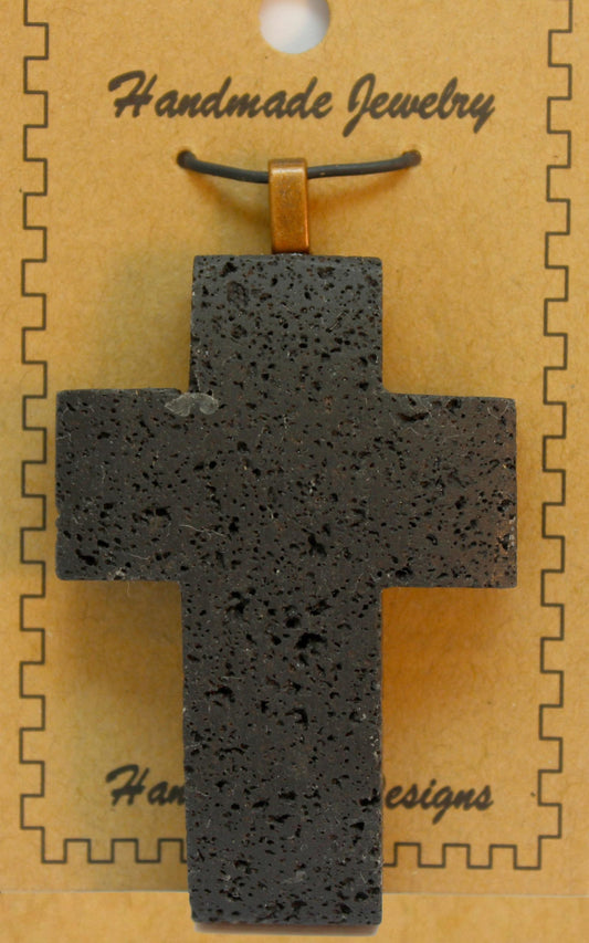 40X58mm Lava Cross Pendants