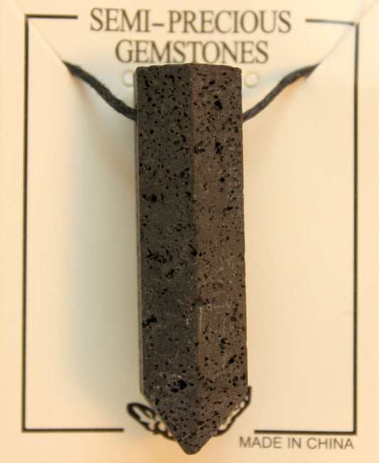 12X45mm Lava Point Pendants