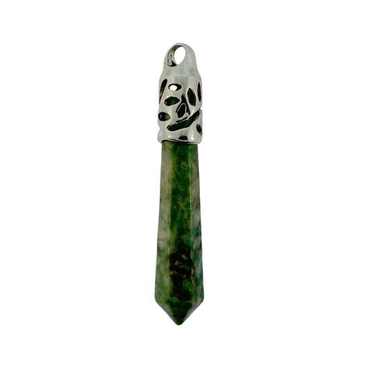 62mm Serpentine Inlay Cap Taper Point Pendants