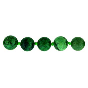 32 inch 8mm Dyed Gaperite Turquoise Knotted Round Necklace