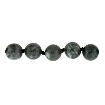 32 inch 8mm Dyed Crazy Lace Jasper Knotted Round Necklace