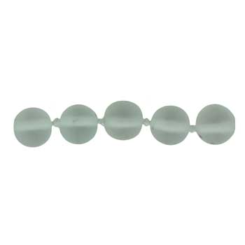 32 inch 8mm Frosted Crystal Knotted Round Necklace