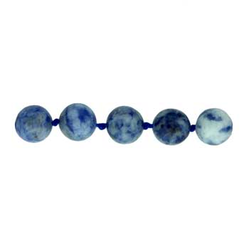 32 inch 8mm Sodalite Brazil Knotted Round Necklace