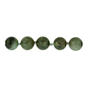 32 inch 8mm Labradorite Knotted Round Necklace
