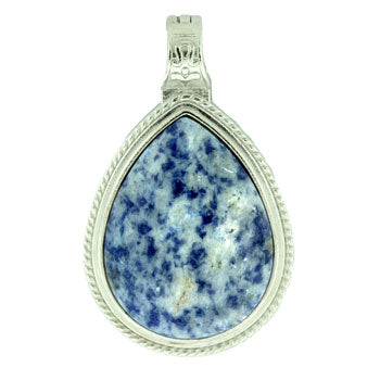 39X63mm Sodalite Brazil Pear Pendants