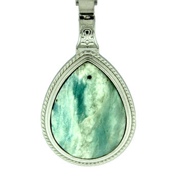 39X63mm Aquamarine Quartz Natural Pear Pendants