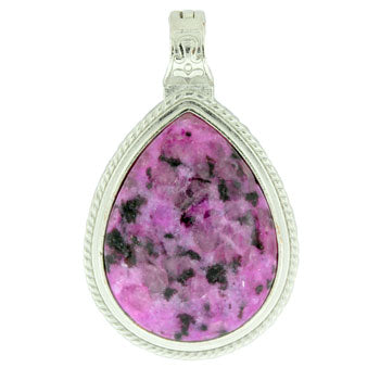 39X63mm Purple Quartz Glass Dyed Pear Pendants