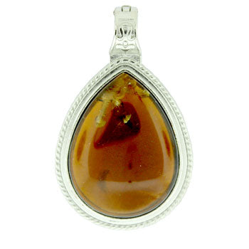 39X63mm Flower Smoky Quartz Pear Pendants