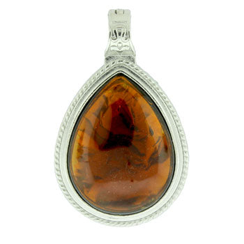 39X63mm Smoky Quartz Glass Pear Pendants