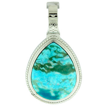 39X63mm Turquoise Jasper Dyed Pear Pendants