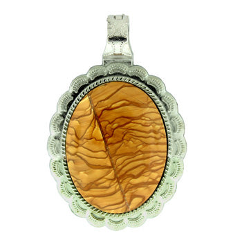 43X66mm Scenic Jasper Oval Pendants