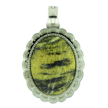 43X66mm Dyed Yellow Turtle Jasper Oval Pendants