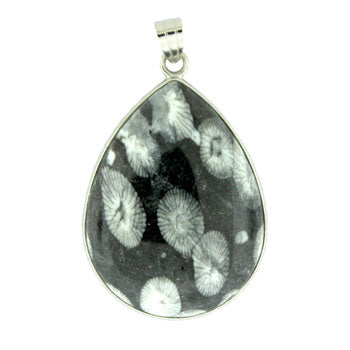 32X47mm Bull Eye Jasper Pear Pendants