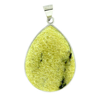 32X47mm Dyed Yellow Turtle Jasper Pear Pendants