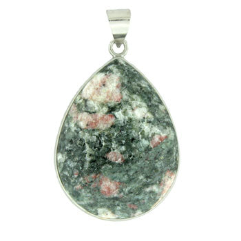 32X47mm Chinese Ruby Zoisite Pear Pendants