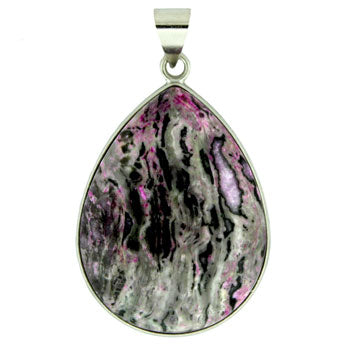 32X47mm Purple Laguna Lace Dyed Pear Pendants