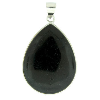 32X47mm Black Jasper Pear Pendants
