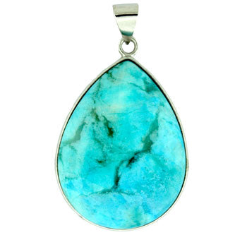 32X47mm Turquoise Jasper Dyed Pear Pendants