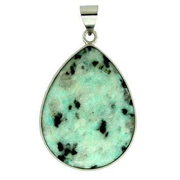 32X47mm Sesame Jasper Pear Pendants