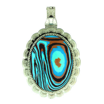 43X66mm Synthetic Calsilica Oval Pendants