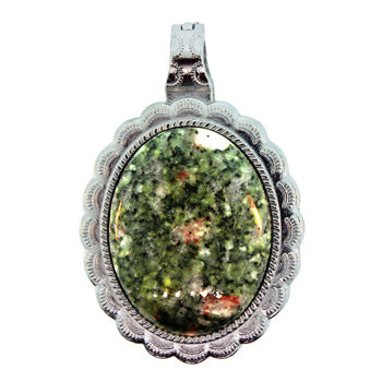 43X66mm Chinese Ruby Zoisite Oval Pendants
