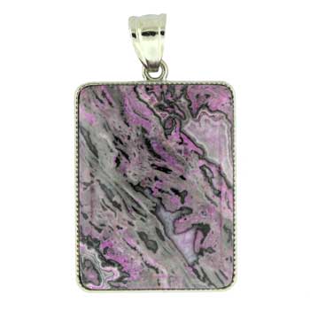 32X47mm Purple Laguna Lace Dyed Rectangle Pendants