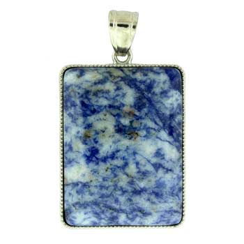 32X47mm Sodalite Brazil Rectangle Pendants