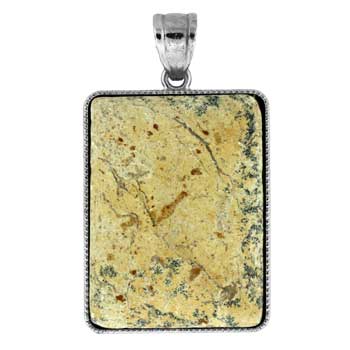 32X47mm Tree Jasper Rectangle Pendants
