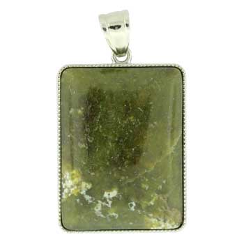 32X47mm Chinese BC Serpentine Rectangle Pendants