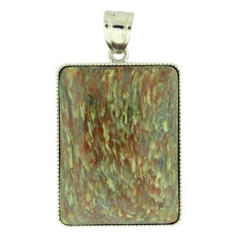 32X47mm Rainbow Leopard Stone Rectangle Pendants