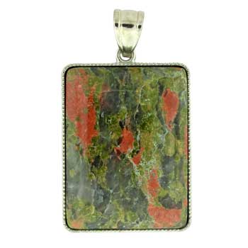 32X47mm Unakite Rectangle Pendants