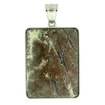 32X47mm Artistic Jasper Rectangle Pendants