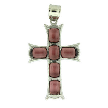 33X53mm Fire Amethyst Cross Pendants