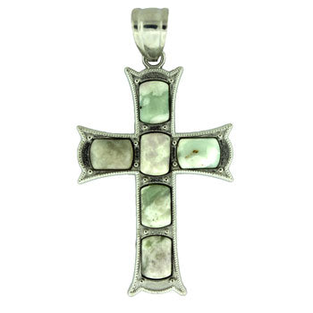 33X53mm Peace Jasper Cross Pendants