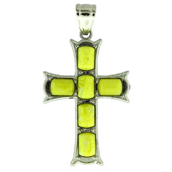 33X53mm Pineapple Jasper Cross Pendants