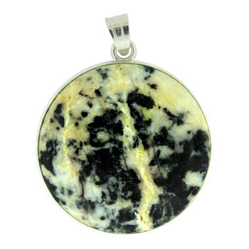 37X41mm White Turquoise Jasper Coin Pendants