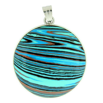 33X50mm Synthetic Calsilica Coin Pendants