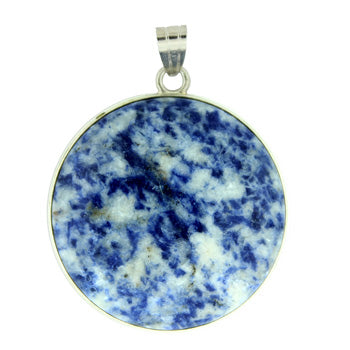 33X50mm Sodalite Brazil Coin Pendants