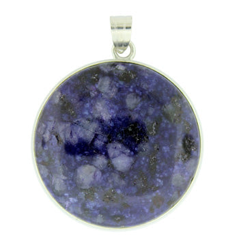 33X50mm Lapis Jasper Dyed Coin Pendants