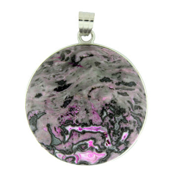 33X50mm Purple Laguna Lace Dyed Coin Pendants