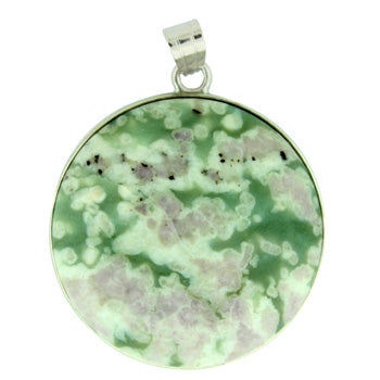 33X50mm Peace Jasper Coin Pendants