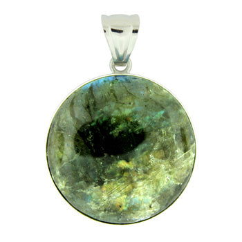 33X50mm Labradorite Coin Pendants