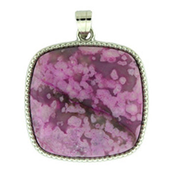 36X41mm Purple Jasper Dyed Square Pendants