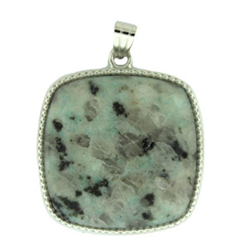 36X41mm Sesame Jasper Square Pendants